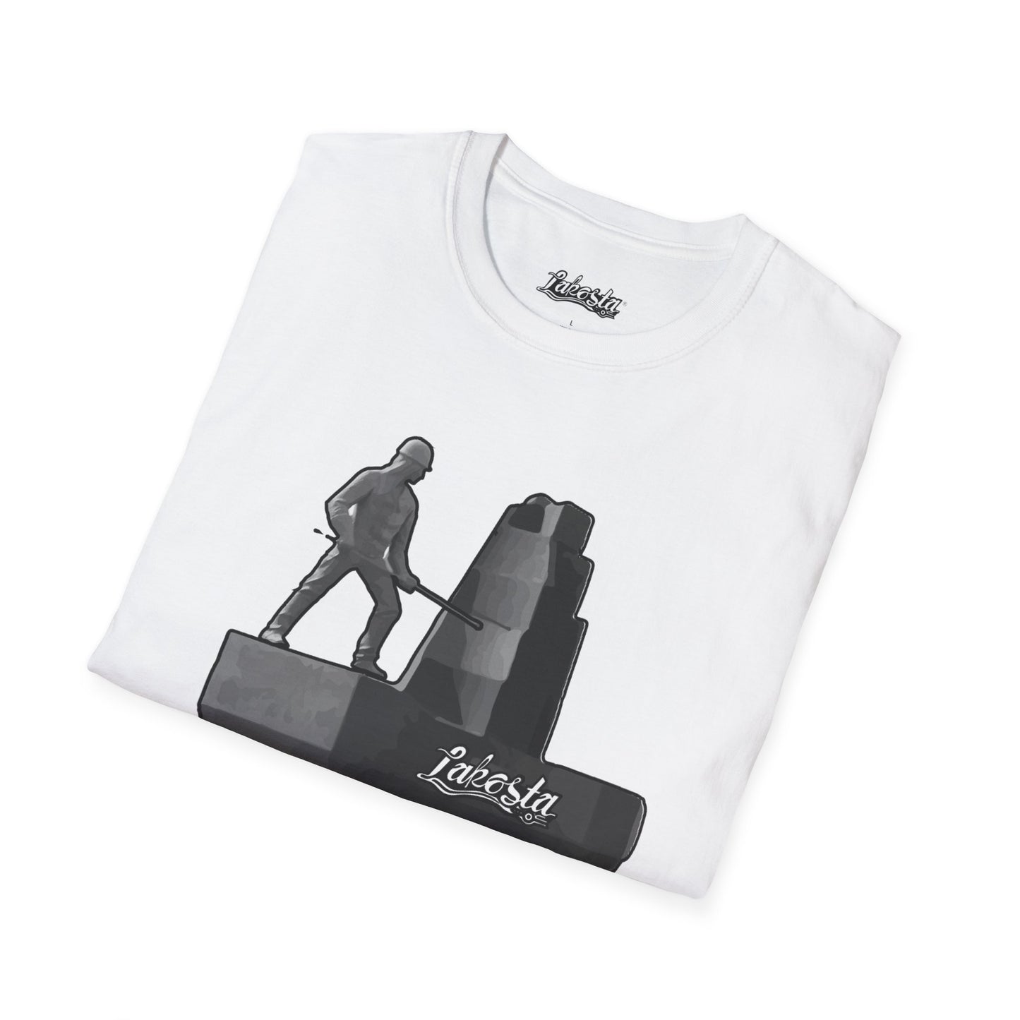 Lakosta Monument to the Miner Unisex Softstyle T-Shirt