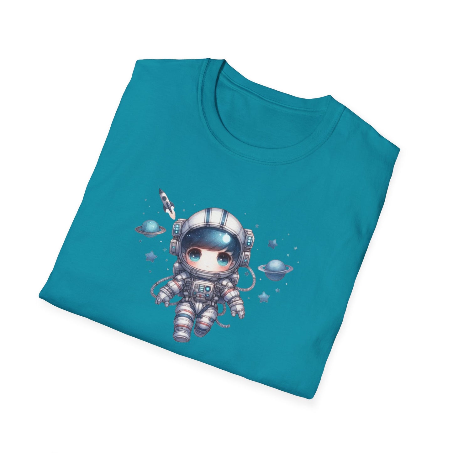 Cute Little Astronaut 4 Unisex Softstyle T-Shirt