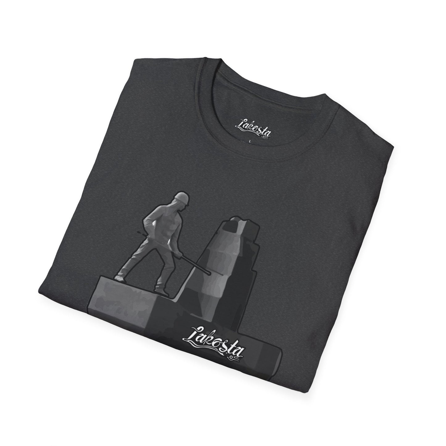 Lakosta Monument to the Miner Unisex Softstyle T-Shirt