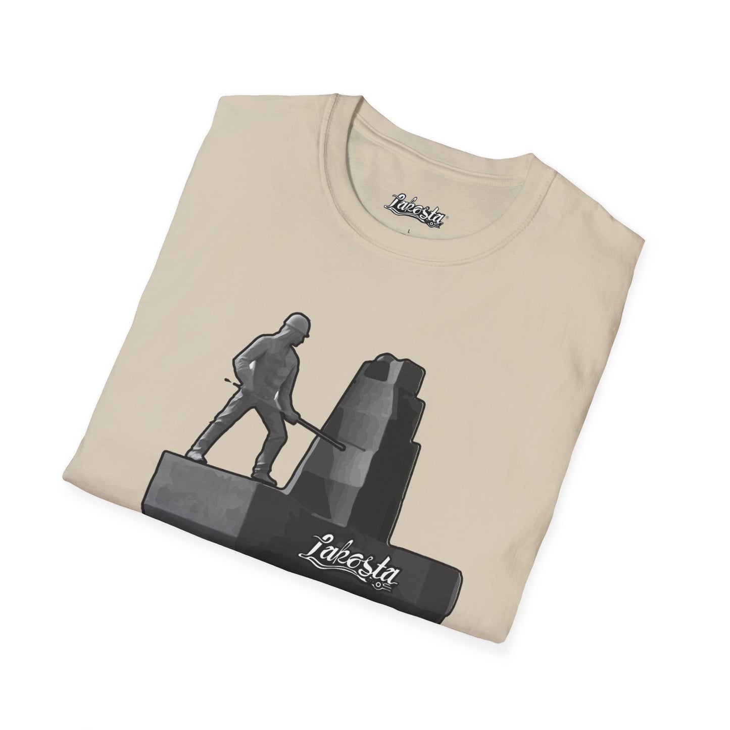 Lakosta Monument to the Miner Unisex Softstyle T-Shirt
