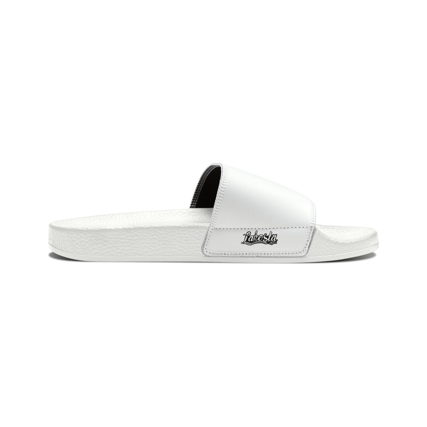 Crow Raven Watercolor Design Men's PU Slide Sandals