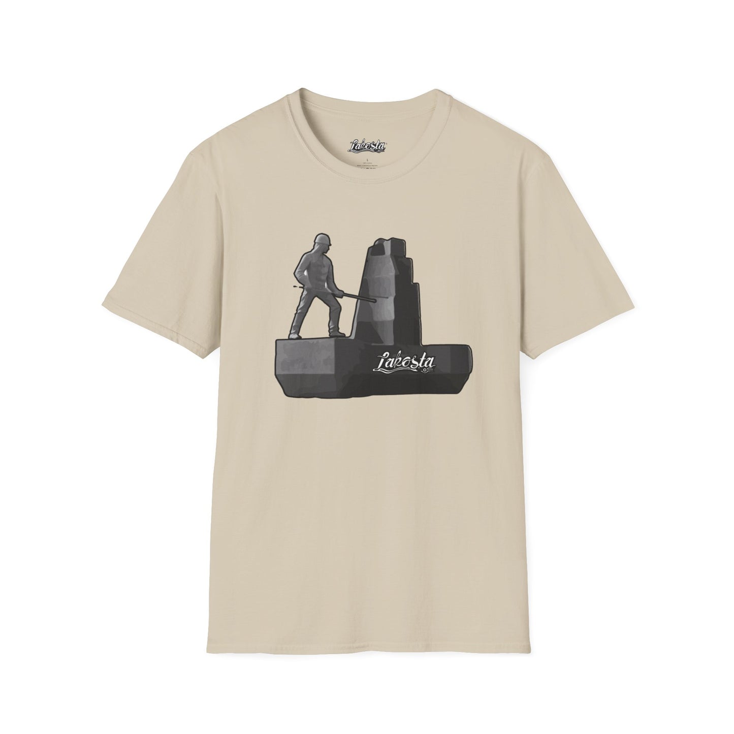 Lakosta Monument to the Miner Unisex Softstyle T-Shirt