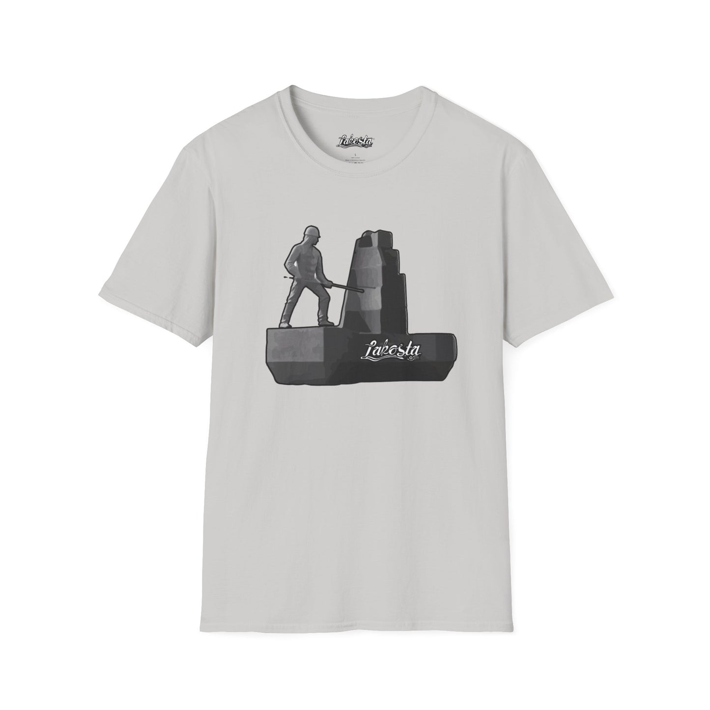 Lakosta Monument to the Miner Unisex Softstyle T-Shirt