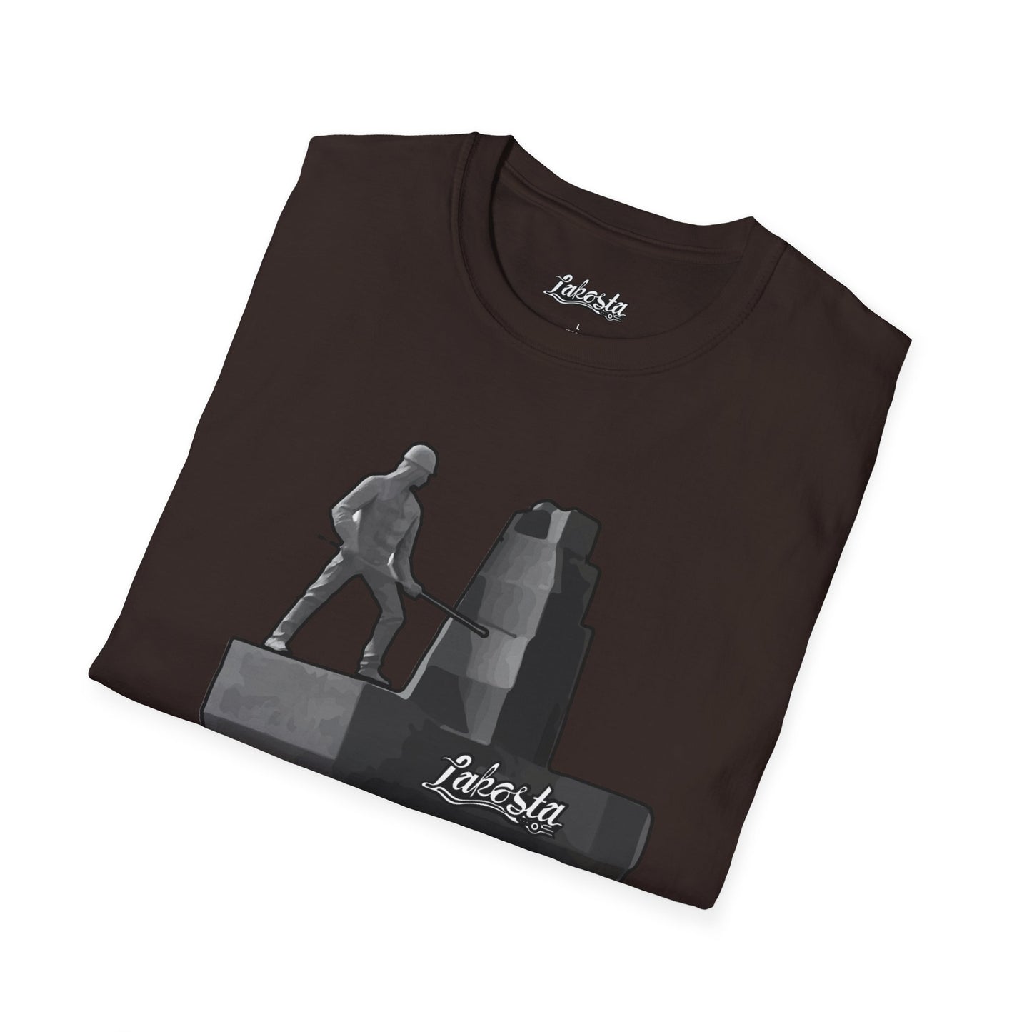 Lakosta Monument to the Miner Unisex Softstyle T-Shirt