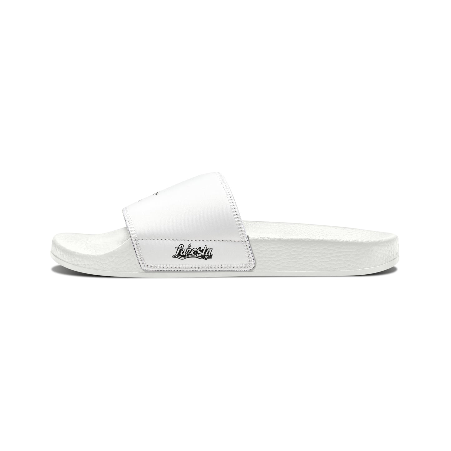 Crow Raven Watercolor Design Men's PU Slide Sandals