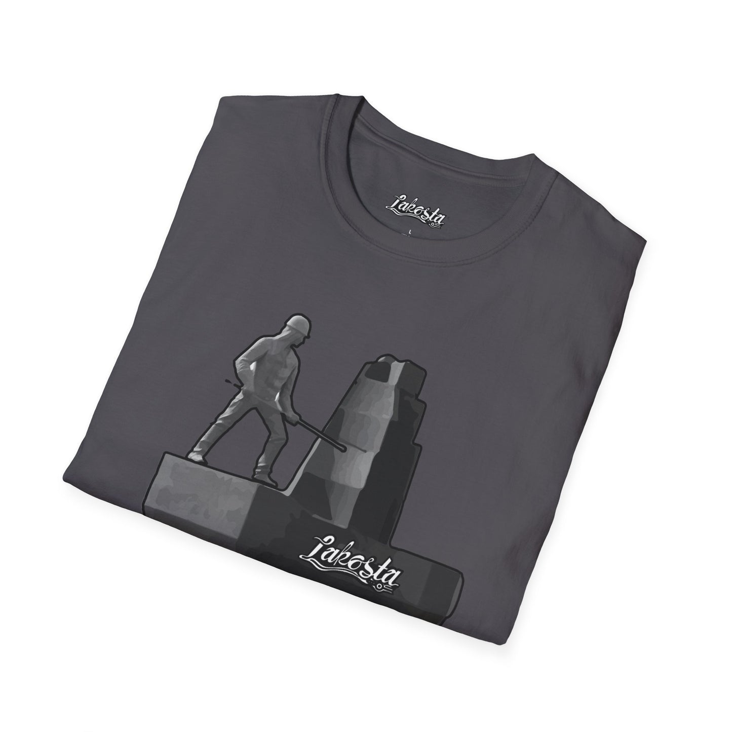 Lakosta Monument to the Miner Unisex Softstyle T-Shirt
