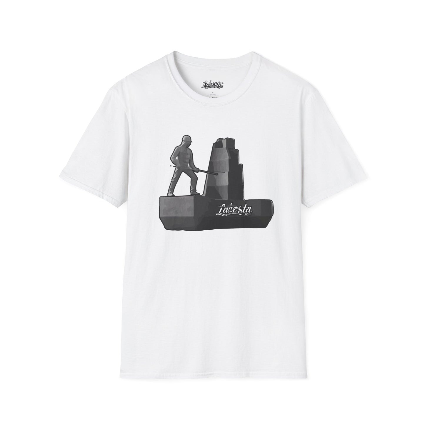 Lakosta Monument to the Miner Unisex Softstyle T-Shirt