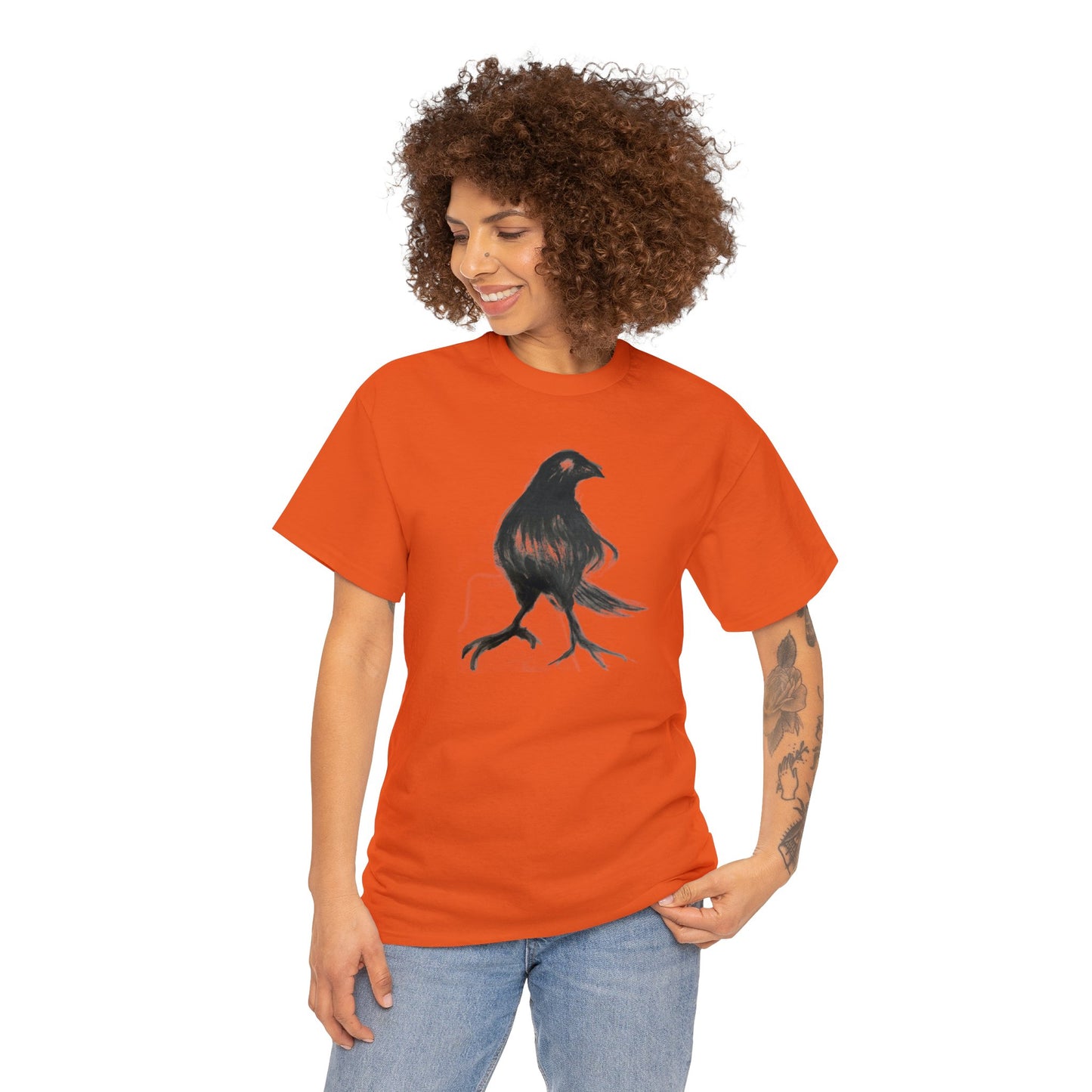 Styled Raven Crow Unisex Heavy Cotton Tee