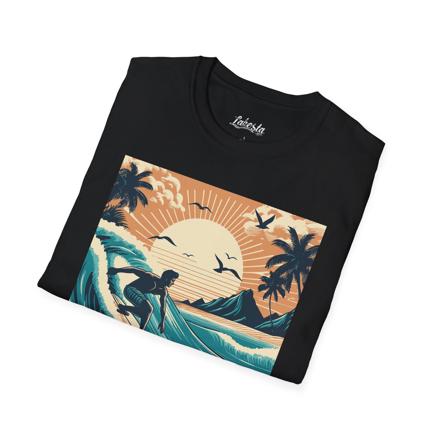 Lakosta Surf Design Unisex Softstyle T-Shirt