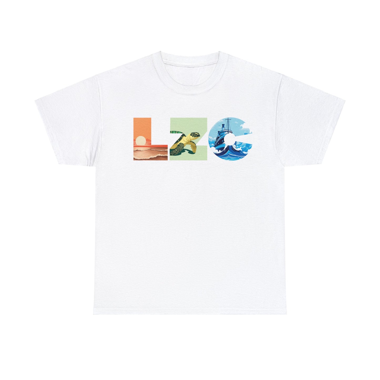 Lazaro Cardenas Lettering Unisex Heavy Cotton Tee