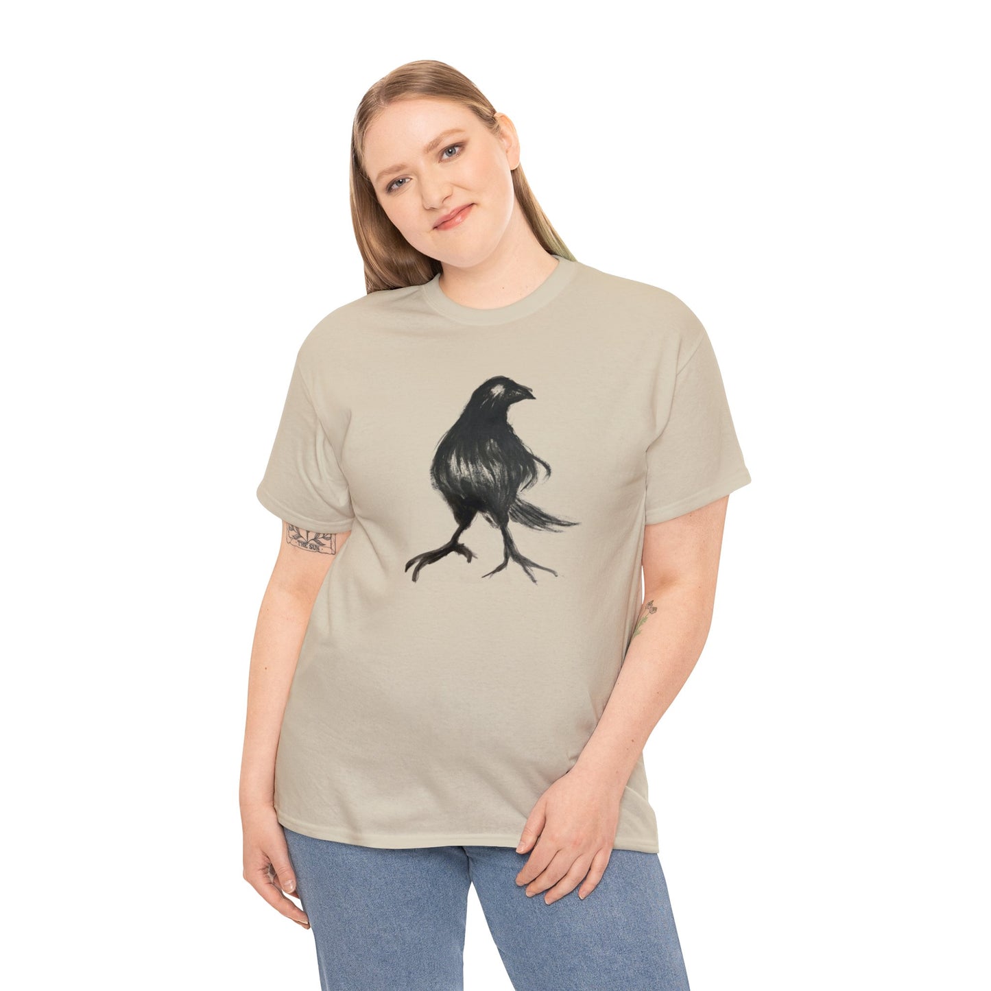 Styled Raven Crow Unisex Heavy Cotton Tee