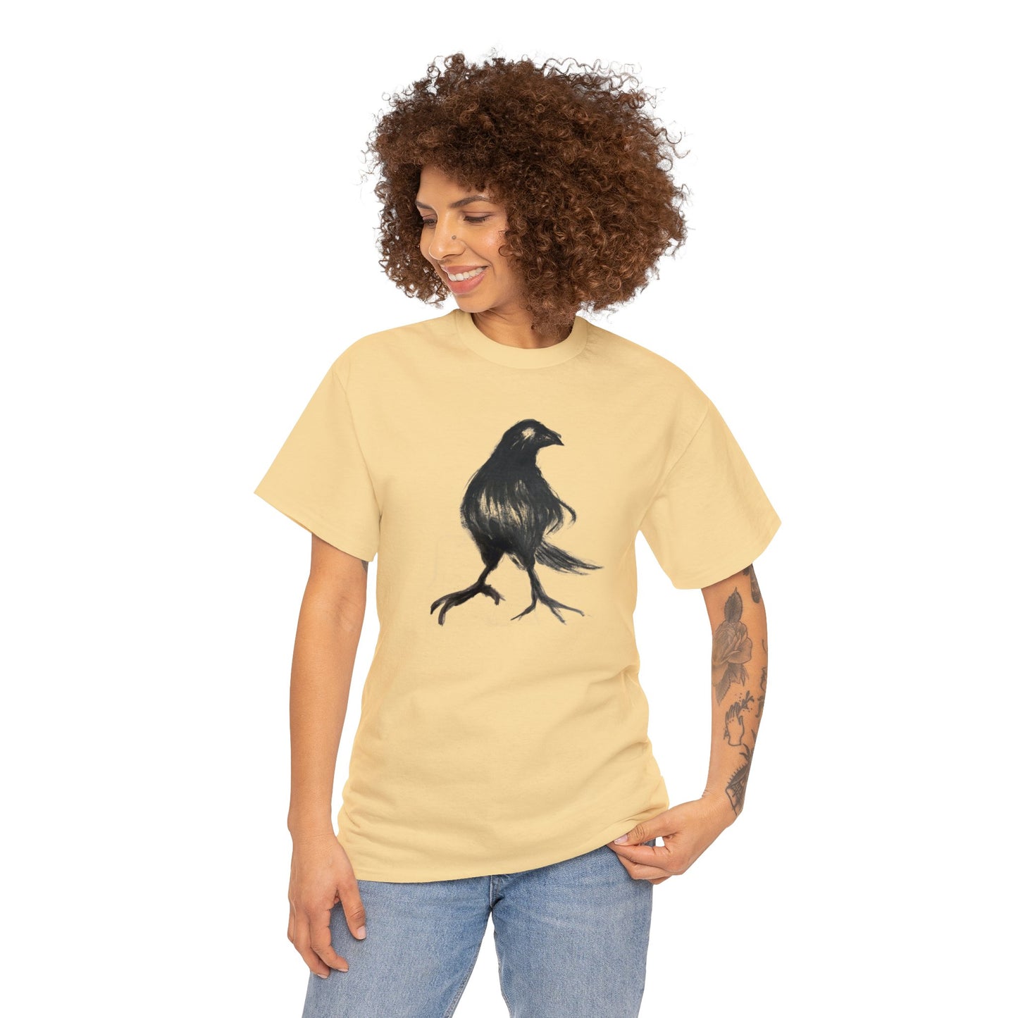 Styled Raven Crow Unisex Heavy Cotton Tee