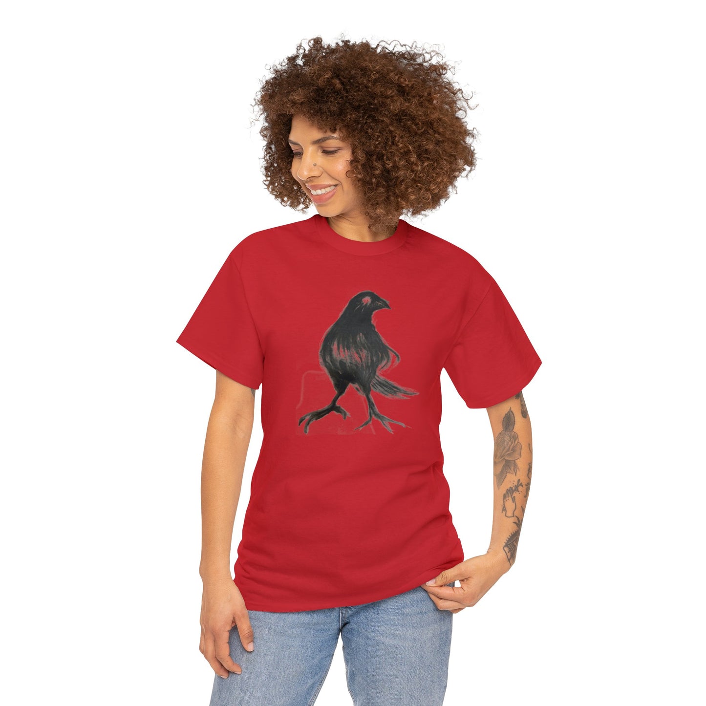 Styled Raven Crow Unisex Heavy Cotton Tee