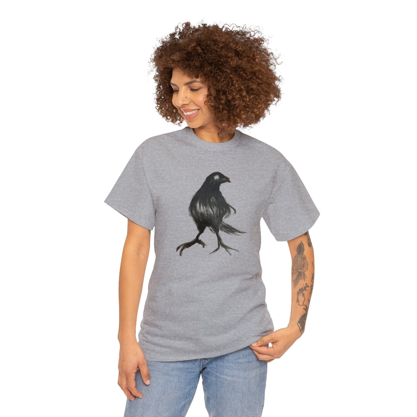 Styled Raven Crow Unisex Heavy Cotton Tee