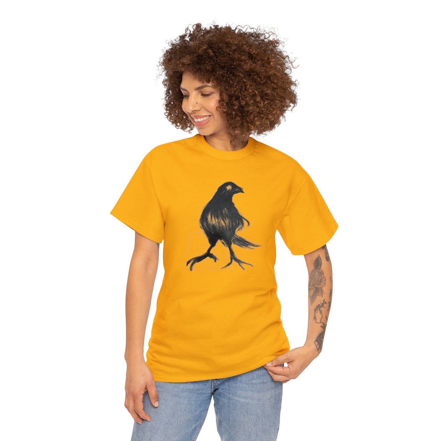 Styled Raven Crow Unisex Heavy Cotton Tee