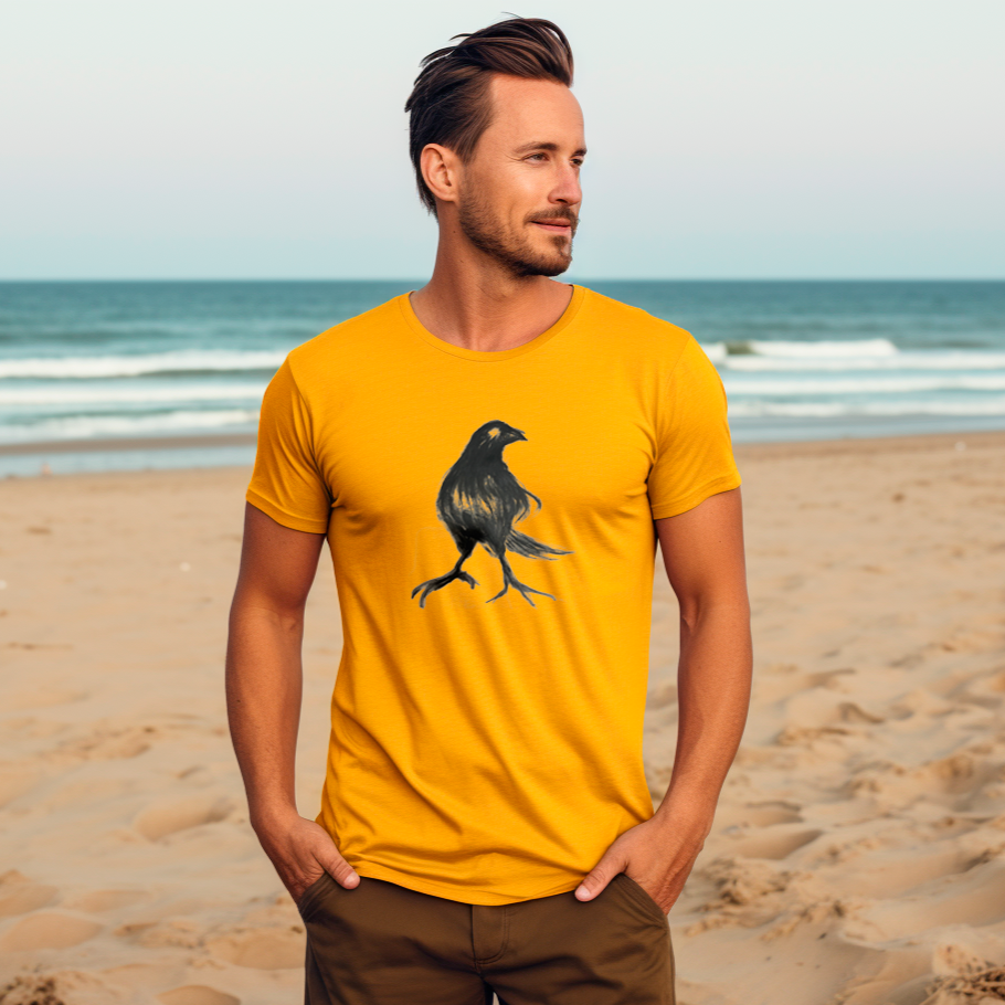 Styled Raven Crow Unisex Heavy Cotton Tee