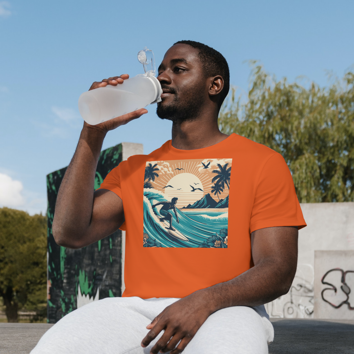 Lakosta Surf Design Unisex Softstyle T-Shirt